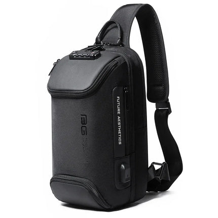 Mochila de pecho BANGE, antirrobo y con tecnología USB - tugranalmacen.com