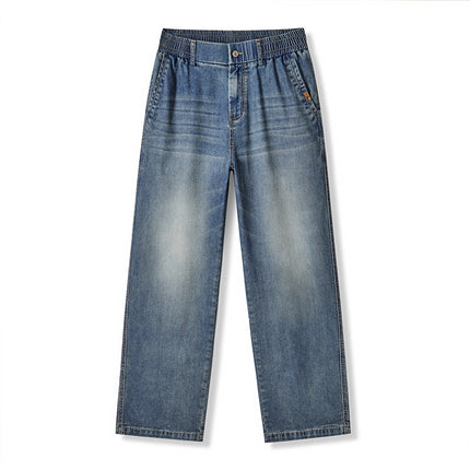 Pantalones de lino para hombre corte recto y ajuste suelto