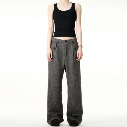 Old money style bamboo striped trousers for men and women - tugranalmacen.com