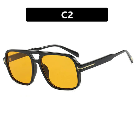 Gafas de sol de piloto retro de doble haz - tugranalmacen.com