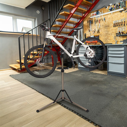Soporte de reparación para bicis con altura regulable
