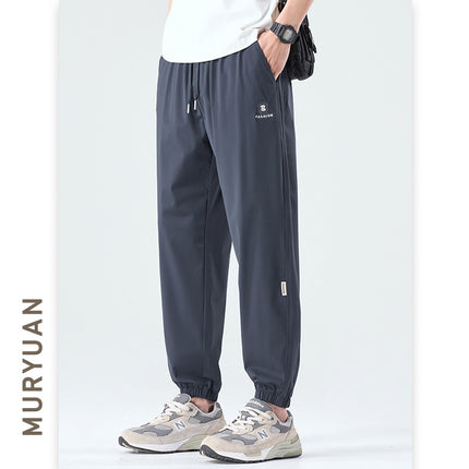 Pantalones de nylon con cordón para hombre en varios colores
