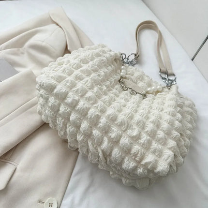 Bubble Textured Tote Bag - tugranalmacen.com