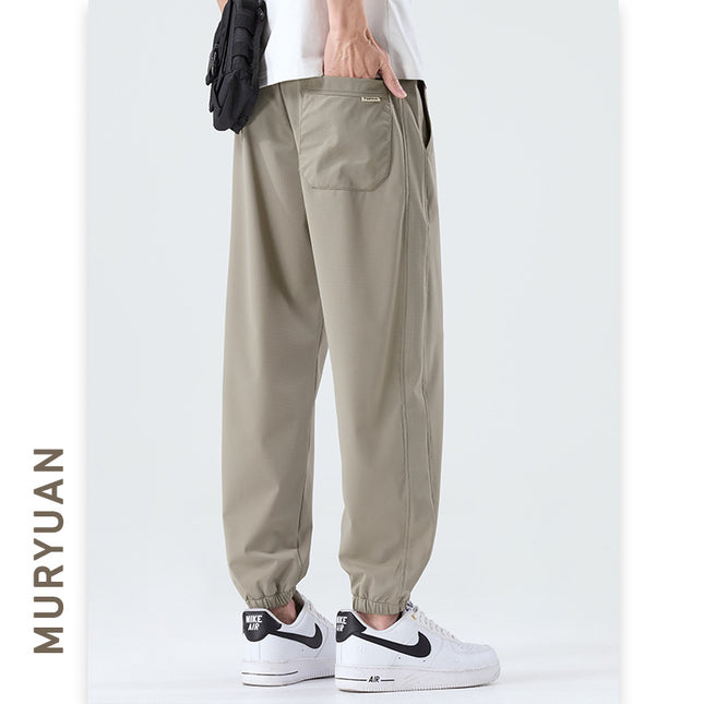 Pantalones de nylon con cordón para hombre en varios colores