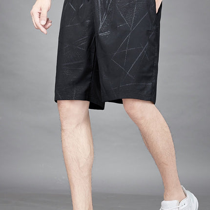Pantalones cortos de seda de hielo para hombre verano