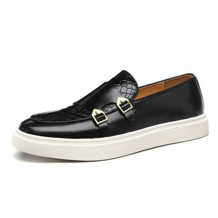 Mocasines marrones con plataforma blanca - Estilo casual elegante
