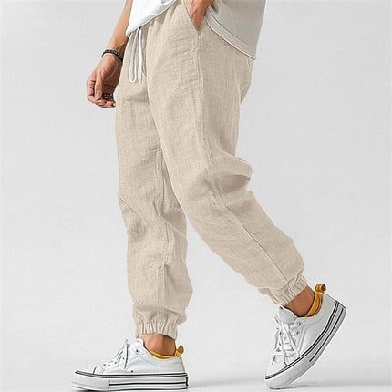 Pantalones deportivos rectos con cintura elástica para entrenar