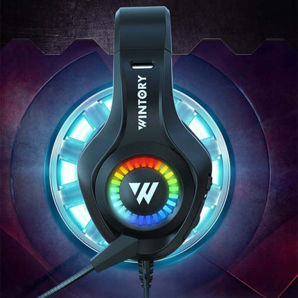 Auriculares para juegos, con cable y luminosos