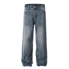 Pantalones vaqueros Slim denim azul lavado a la agua