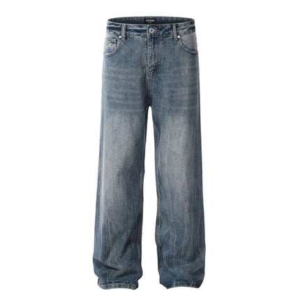 Pantalones vaqueros Slim denim azul lavado a la agua