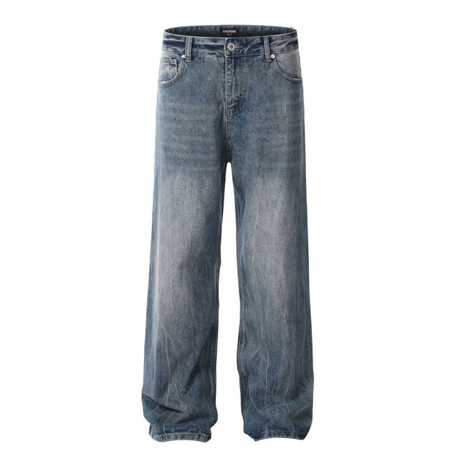 Pantalones vaqueros Slim denim azul lavado a la agua