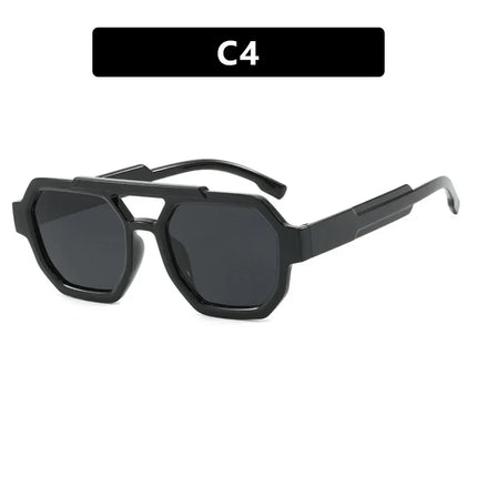 Nuevas gafas de sol poligonales de doble haz personalizadas - tugranalmacen.com