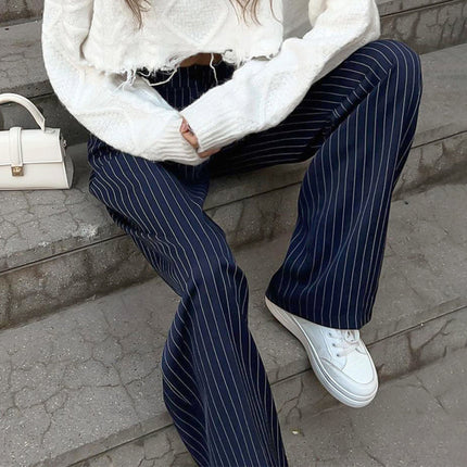 Pantalones de traje anchos para mujer