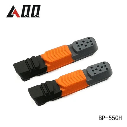 AQQ 1 Pair Road Bicycle Brake Pads Bicycle Braking V Brake Holder Shoes Rubber Blocks Durable Cycling Accessories - tugranalmacen.com