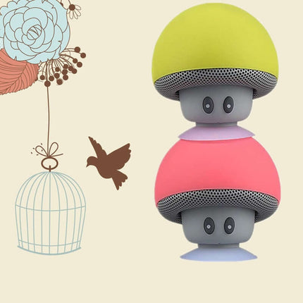 Mini altavoz bluetooth hongo con ventosa de silicona