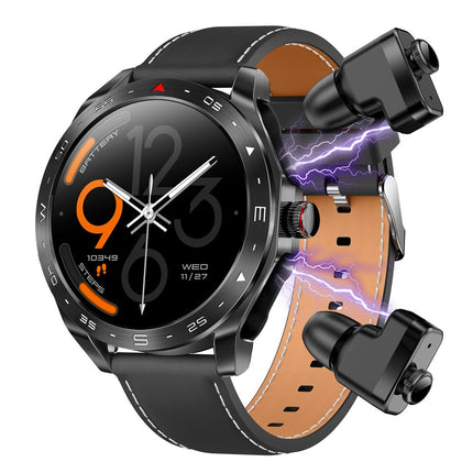 Reloj inteligente T95 con auriculares y monitor de salud