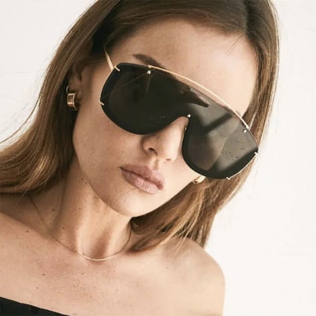Gafas de sol modernas de una sola pieza con montura grande - tugranalmacen.com