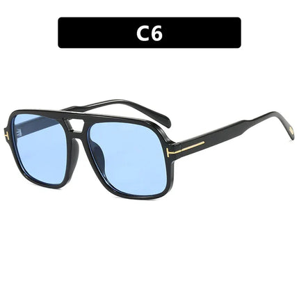Gafas de sol de piloto retro de doble haz - tugranalmacen.com