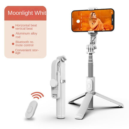 Palo selfie Bluetooth con luz tricolor y trípode extensible