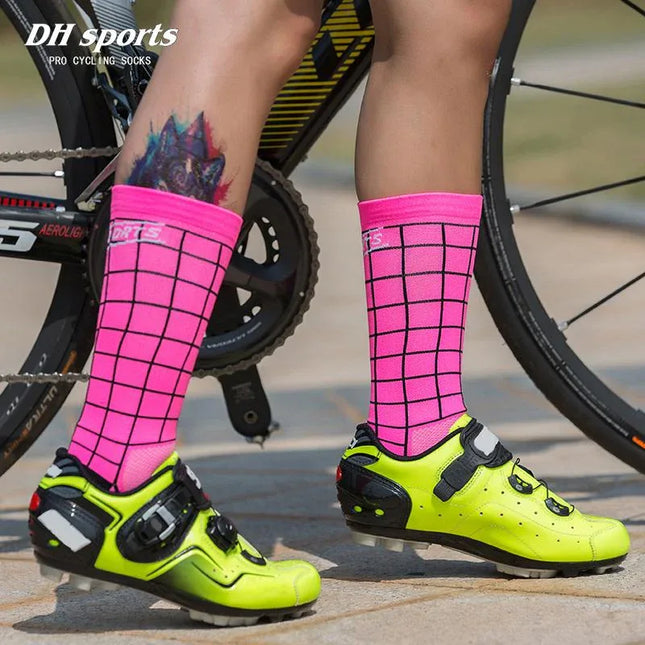 DH SPORTS Professional Riding Cycling Socks Breathable Outdoor Exercise Sports Compression Athletic - tugranalmacen.com