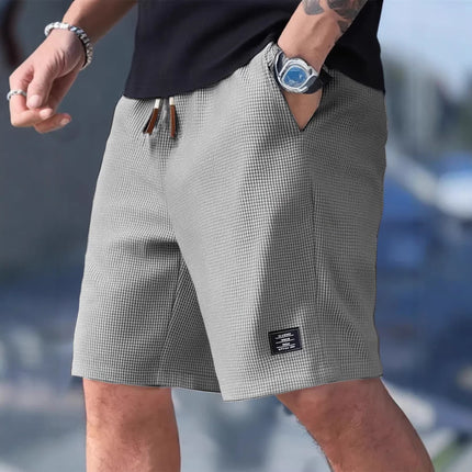 Pantalones cortos deportivos de poliéster para hombre, perfectos para viajes