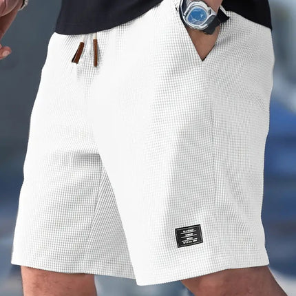 Pantalones cortos deportivos de poliéster para hombre, perfectos para viajes