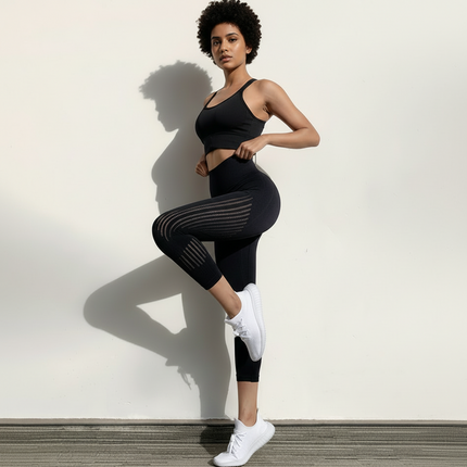 Leggings deportivos de mujer de cintura alta sin costuras
