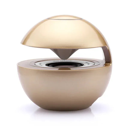 Altavoz Bluetooth Portatil Esferico Inalambrico Dorado