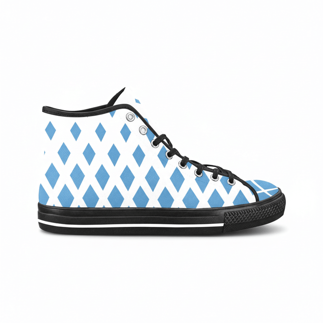 Zapatillas Vancouver caña alta Le Blu azules y blancas