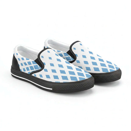 Zapatillas Slip-on de hombre Le Blu azul y blanco