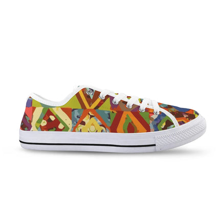 Zapatillas Seattle mujer Abstract101, deportivas multicolor, diseño abstracto, lona, estilo casual