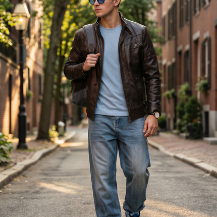 Pantalones vaqueros Slim denim water washed para hombre