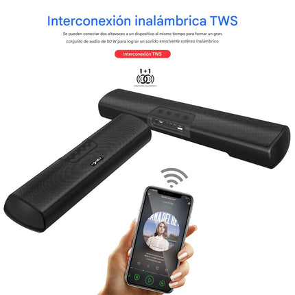 Altavoz Bluetooth 5.0 Portátil de Escritorio con Bass Cannon - tugranalmacen.com
