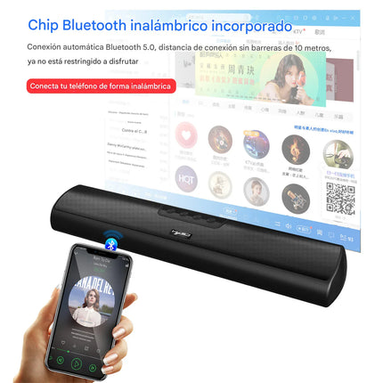 Altavoz Bluetooth 5.0 Portátil de Escritorio con Bass Cannon - tugranalmacen.com
