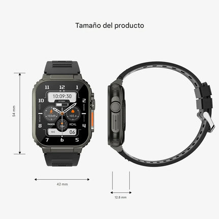  Smartwatch Bluetooth Llamadas Musica Pantalla 1.96"